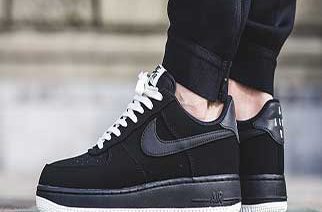 Nike Air Force 1 Low Drops in Monochromatic Black White