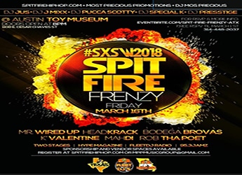 Join Us For The First Time Ever 'Spit Fire Frenzy' March 16