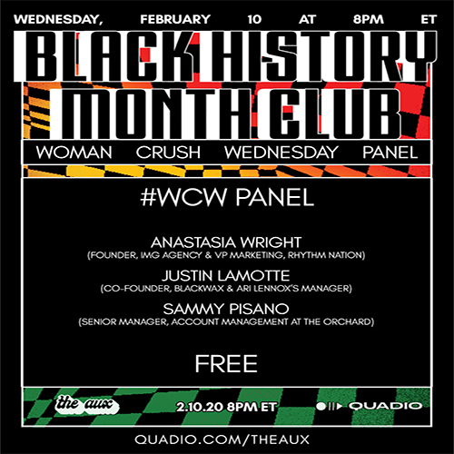QUADIO Partners With The Aux For Black History Month Club 2