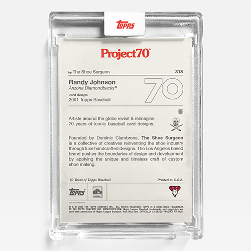 The Shoe Surgeon & Topps Connect For "The Big Unit (2001 Randy Johnson)" Limited Release 6 The Shoe Surgeon & Topps Connect For "The Big Unit (2001 Randy Johnson)"
