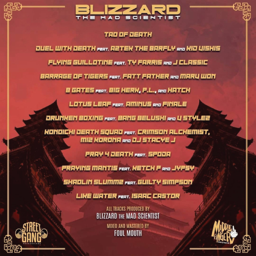 Blizzard Duel With Death LP back