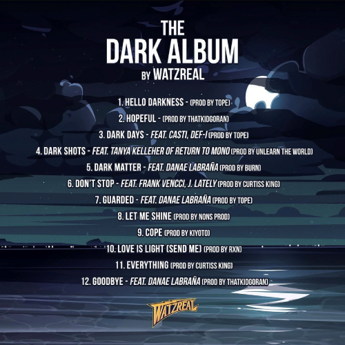 Watzreal Releases His 4th Official Project Titled "The Dark Album" 5 Watzreal - The Dark (LP)