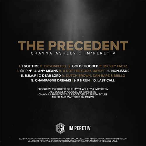 Chayna Ashley & IM'PERETIV - The Precedent (LP) front