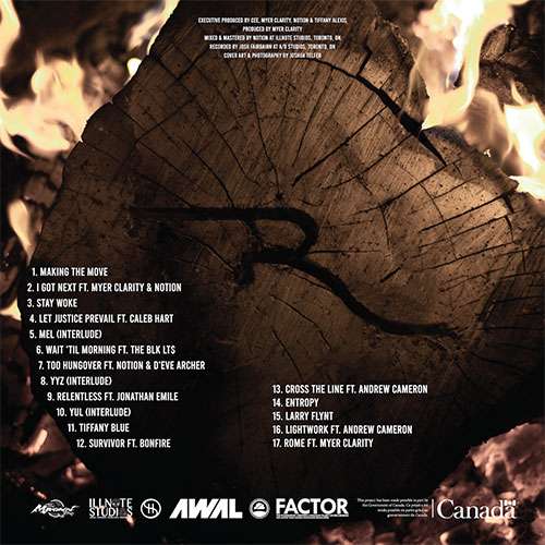 Cee Releases "Relentless" Deluxe Album 6 Cee - Relentless Deluxe (LP) back